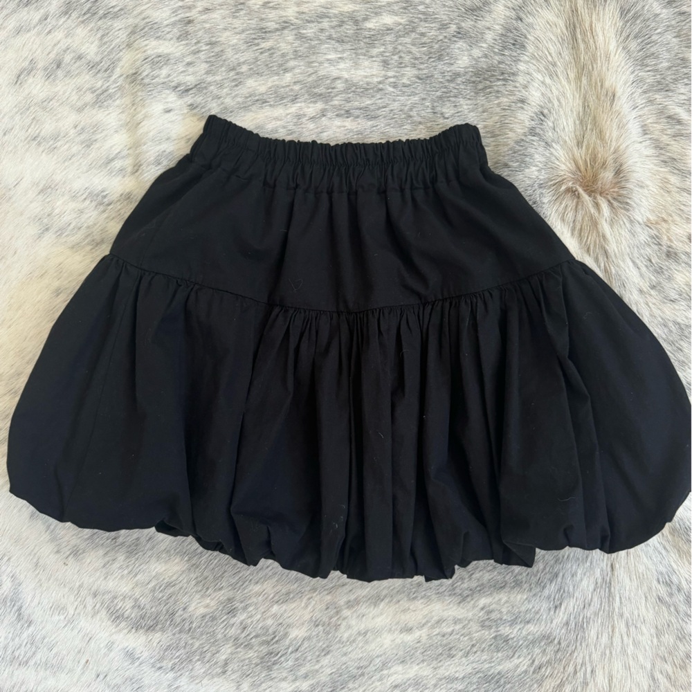 Oak & Fort BUBBLE HEM MINI SKIRT